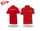 Polo Rossa Manica Corta Croce Rossa Italiana Nuovo Capitolato Scritte e Toppe Ricamate 100% Poli Tessuto tecnico Sportivo OFFERTA Art. 6515