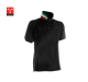 Polo Manica Corta Nero Black Modello NATION  Italia Collo Tricolore Payper Art. NATION-2