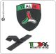 Patch Scudetto Ricamo a Macchina Con Velcro Italia + Logo Protezione Civile Nazionale Volonatria  Art.NSD-IT-PC