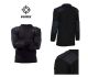 Pullover Maglione Modello Ufficio Nero Sicurezza con Toppe e Spalline Girocollo Fostex Art. 131345