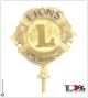 Lancia Puntale Ottone per Aste Portabandiera Lions International Art.LIONS