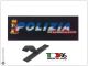 Patch Toppa Ricamo Con Velcro cm 5,00x15,00 POLIZIA DI STATO  NEW Art.15-5-PS 