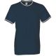 T-Shirt Girocollo Mezza Manica Corta Tricolore Bandiera Uomo Cotone PAYPER FLAG BLU NAVY Art. FLAG-BN
