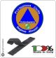 Patch Toppa Ricamata con Velcro Protezione Civile Regione Abruzzo Art PC-A