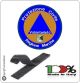 Patch Toppa Ricamata con Velcro Protezione Civile Regione Marche con Velcro  Art PC-MAR