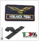 Patch Toppa Ricamata per Tuta Ordine Pubblico GPG VIGILANZA FISSA oro Art.GPG-OP-17