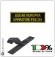 Ricamo Patch Toppa con Velcro Lineare A.E.O.P. cm 12 x 3 Associazione Europea Operatori Polizia Art.TUS-07