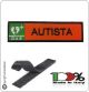 Patch Toppa Ricamata Arancio D.A.E. + AUTISTA Art.DAE-3