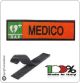 Patch Toppa Ricamata Arancio D.A.E. + MEDICO  Art.DAE-10