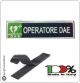 Patch Toppa Ricamata Blu + Bianco  D.A.E. + OPERATORE DAE  Art.DAE-43