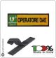 Patch Toppa Ricamata Giallo D.A.E. + OPERATORE D.A.E. Art.DAE-20