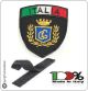 Patch Scudetto con Velcro Guardie Giurate Logo Nero + Bandiera Art.GPG-IT