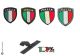 Scudetto Patch Ricamato Italia - Blu Verde Nero Grigio - con Velcro Art. NDD-ITALIA