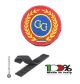 Patch Toppa con Velcro GG Alloro Rosso Guardia Giurata  Art. GG-ROSSO
