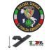 Patch Toppa Ricamata con Velcro Polizia Locale Nuovo Logo L'ITALIA RESISTE Art. NSD-IR-1