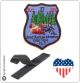 Patch Toppa Ricamata VVFF Vigili del Fuoco Americani FCFD Cedar Grove 17 Art.VVFF-35