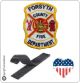 Patch Toppa Ricamata VVFF Vigili del Fuoco Americani Forsyth Fire Departiment Art.VVFF-39