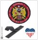 Patch Toppa Ricamata VVFF Vigili del Fuoco Americani Company 1 The Big Red One  Art.VVFF-08