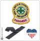 Patch Toppa Ricamata VVFF Vigili del Fuoco Americani Deklab County Paramedic Art.VVFF-38