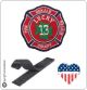 Patch Toppa Ricamata VVFF Vigili del Fuoco Americani Dekalb LUCHY 13 Art.VVFF-28