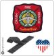 Patch Toppa Ricamata VVFF Vigili del Fuoco Americani Fulton County Air Port 19 Art.VVFF-25