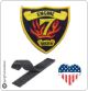 Patch Toppa Ricamata VVFF Vigili del Fuoco Americani Engine Dekalb 7 Art.VVFF-03