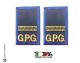 Tubolari Ricamati Bordo Azzurro GPG - GPGIPS - Maresciallo Ordinario Art.GPG-R2