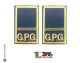 Tubolari Ricamati Bordo Giallo GPG - GPGIPS - Maresciallo  Art.GPG-R12