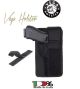 Fondina in Cordura Aggancio a Velcro Vega Holster Italia Guardie Giurate GPG IPS Polizia Carabinieri Ottimo per Flak jacket Art. 2VS10