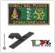 Toppa Patch Vigili del Fuoco OPERATORE N.B.C.R. Livello 1 Art.VVFF-NBCR