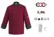 Giacca Cuoco Chef Black Confort Air Personalizzabile con Nome Color Bordeaux Ego chef Italia Art. 2028003C