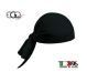 Bandana Sagomata Professionale Medicale Cuochi Chef Nera Ego Chef Italia Art. 7002002C