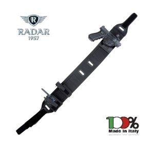 Fascia Elastica V.P.P. Multitasche con Fondina Nera Insice Pants Holster Radar 1957  Polizia Carabinieri Guardie Giurate Art. 5142-9511