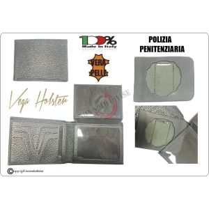 Portafoglio Nuovo Modello Vega Neutro Predisposizione Placca Polizia Penitenziaria  Art. 1WG10