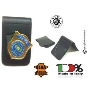 Pattina Portaplacca Per Operativi A.E.O.P. Ass. Nazionale Operatori di Polizia Vega Holster Italia Art.1WH-AEOP