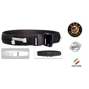 Cinturone in Cordura h 5 cm con Anima Iterna in Polimero  Manette Plastica non Comprese Polizia Vigilanza Security Vega Holster Art.2V52