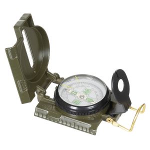 Bussola Cartografica Metallo Professionale Scout Militare Montagna Campeggio Soft Air Orienting Art. 34023