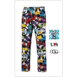 Pantalone Pant Coulisse Medicale Cuoco Chef GRAPHIC Ego Chef Ravazzolo Italia  Art.3502144A
