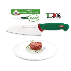 Linea Premana Professional Knife Coltello Santoku Sanelli Italia Cuoco Chef  Ristoranti Art. 380616