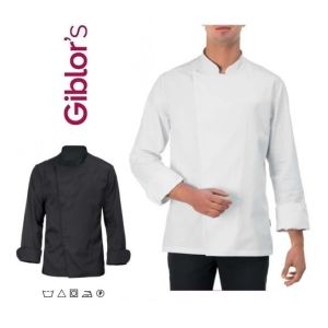 Giacca Mirko Bianca o Nera  Chef Cuoco Ristorazione  GIBLOR'S Anche Personalizzata Art. 14P08