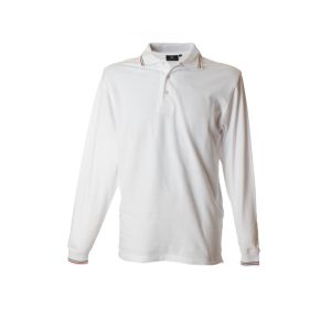 Polo Manica Lunga Bianca Modello Italia Neutra Genova JRC Art. 989802