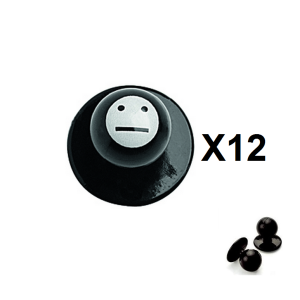 Bottone Bottoni Funghetto per Giacca Cuoco Chef Confezione 12 Pezzi Smile Senza Emozioni Ego Chef Art. BOTT-9