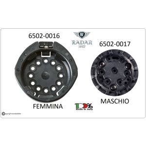 Sistema RGT EVO Rotativo Maschio o Femmina Per Fondina Radar 1957 Italia Art. 6502-0016 6502-0017