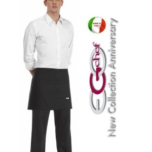 Grembiule Falda Banconiere Con Tascone Black cm 40x70 Art.6100002N