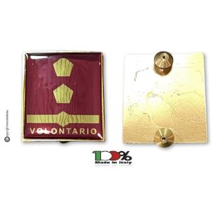 Coppia Gradi di Qualifica New Fondo Amaranto Vigili del Fuoco Sostituto Direttore Antincendio Capo Volontario Art. VVFF-G32