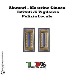 Alamari Giacca Bordo Blu Vigilanza Sicurezza Polizia Locale GPG IPS Guardie Giurate  Art. NSD-A3