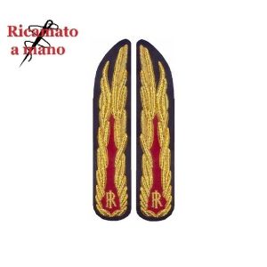 Alamari Canuttiglia Ricamati Da Commissario Polizia Di Stato cm 4.50 x 22.00 Art. NSD-PSC