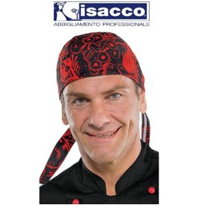 Bandana Sagomata Professionale Teschi Pirata Skull Isacco Italia Art. 124177