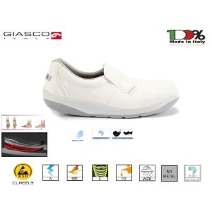 Scarpa Professionale Cuoco Chef Alimentarista Pasticcere Infemiere Giasco Italia Antistress BERGEN 2 S2 Art. 72I02