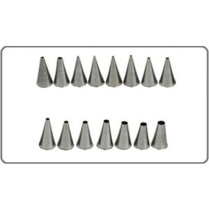 Bocchette a Tonda Punte in Acciaio per Sac a Poche Saccapoche Pasticcere Professionale Art.2452